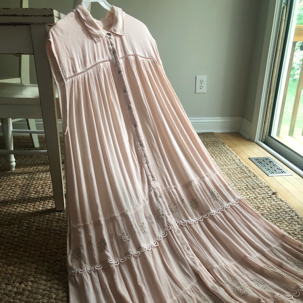 Free People Blush Cream Maxi Dress - Picture 10 of 17